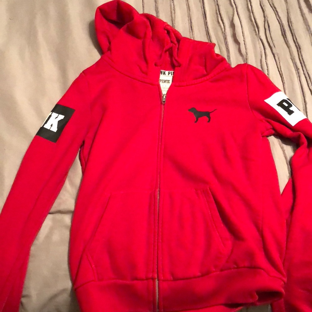 S VS Pink Zip-Up Hoodie